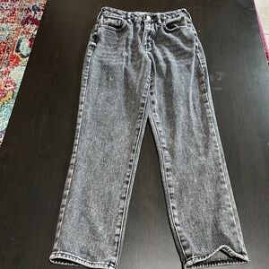 Pacsun black rinse mom jeans